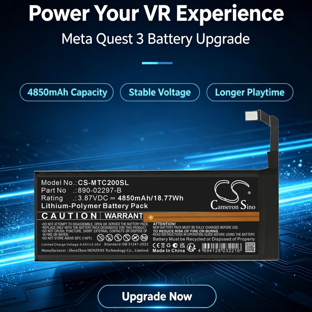 Baterije združljivo z Meta Quest 2 3 3 Premium CS-MTC200SL