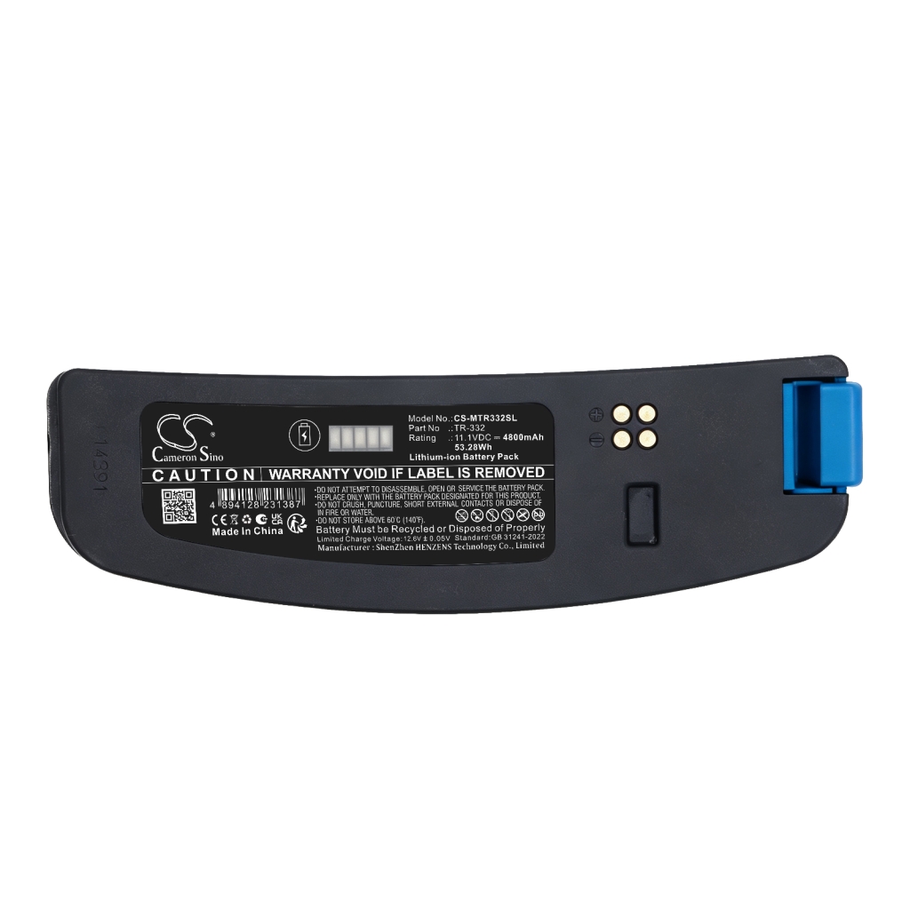 Baterije združljivo z 3M Versaflo TR-300 PAPR TR-300N+ PAPR TR-301N PAPR CS-MTR332SL