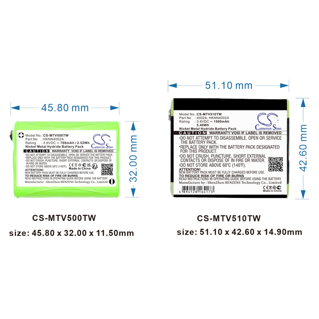 Two-Way Radio Battery Motorola CS-MTV500TW