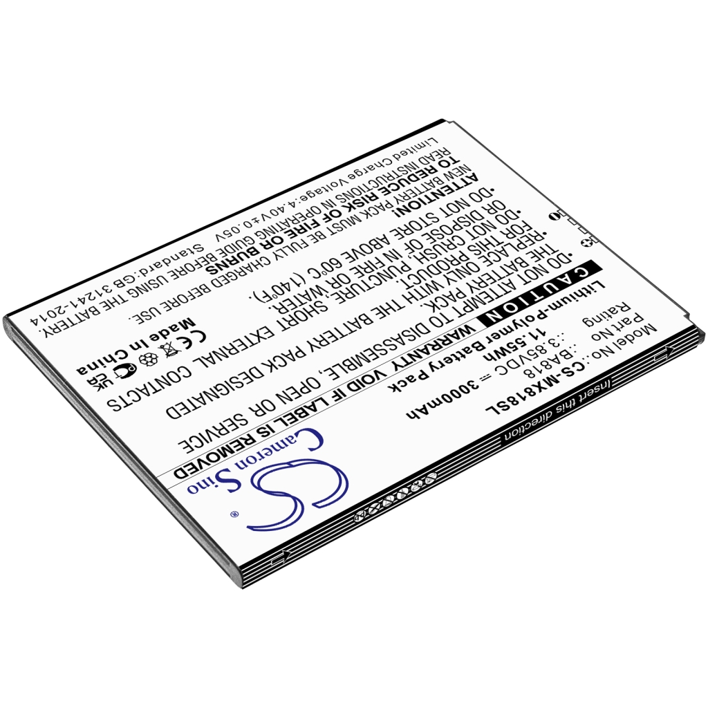 Baterija za mobilni telefon MeiZu M1818 (CS-MX818SL)