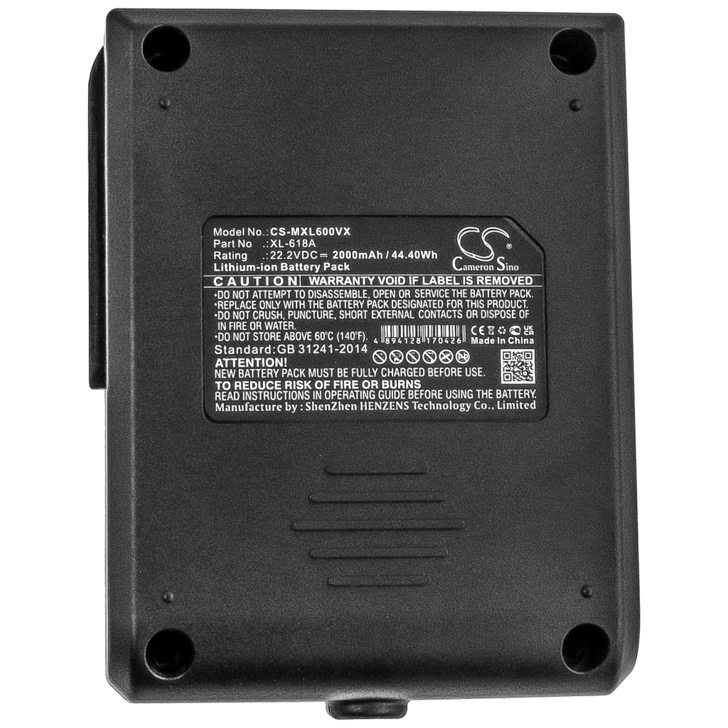 Baterija za sesalnik Moosoo X6 (CS-MXL600VX)