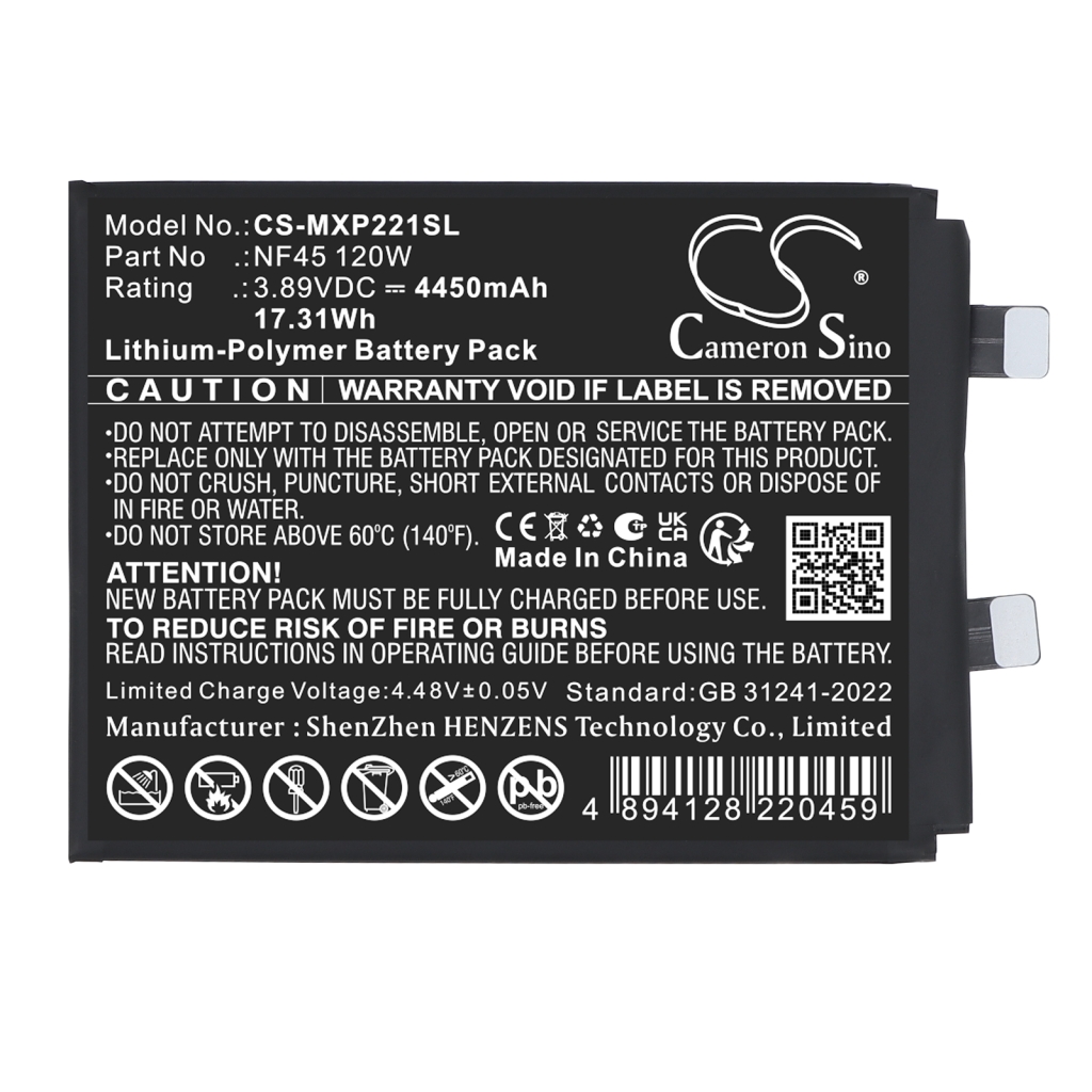 Baterije združljivo z Motorola Edge 30 Ultra (120W) CS-MXP221SL