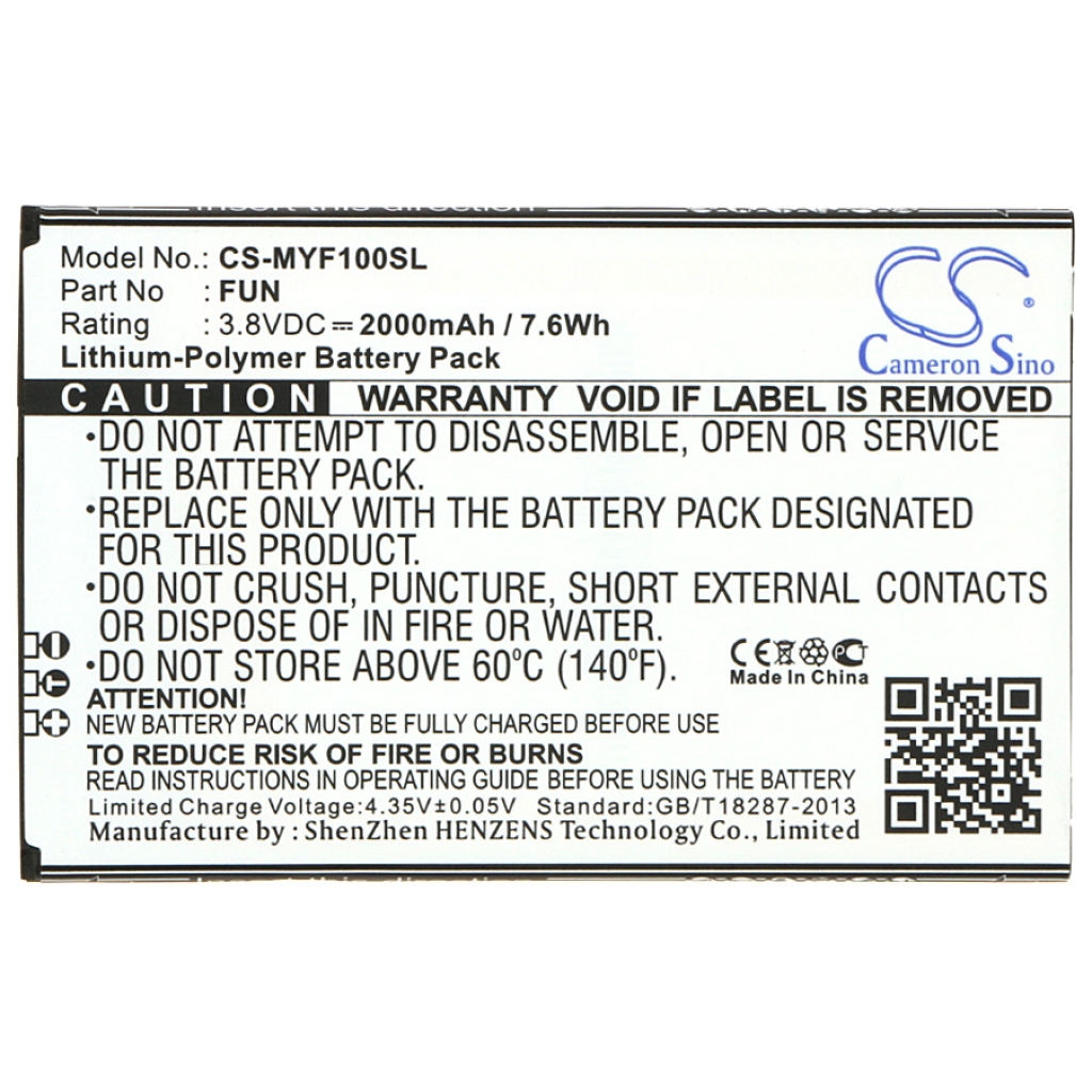 Battery for Myphone Fun