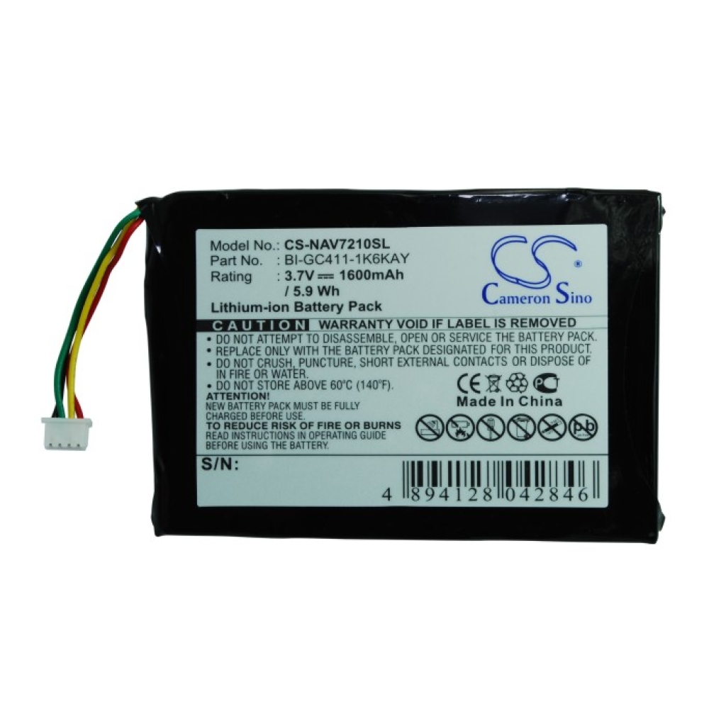 Baterija za GPS, navigator Navigon CS-NAV7210SL