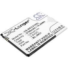 Kompatibilna zamenjava baterije za Nokia BL-29CI,BL-29CL