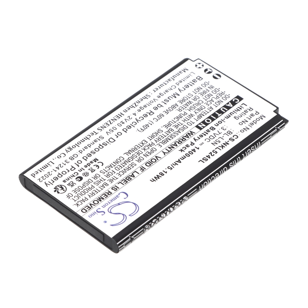 Baterija združljivo z Nokia CS-NKL524SL