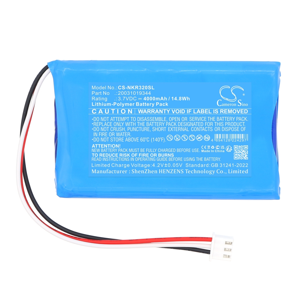 Compatible battery replacement for Novker 20031019344