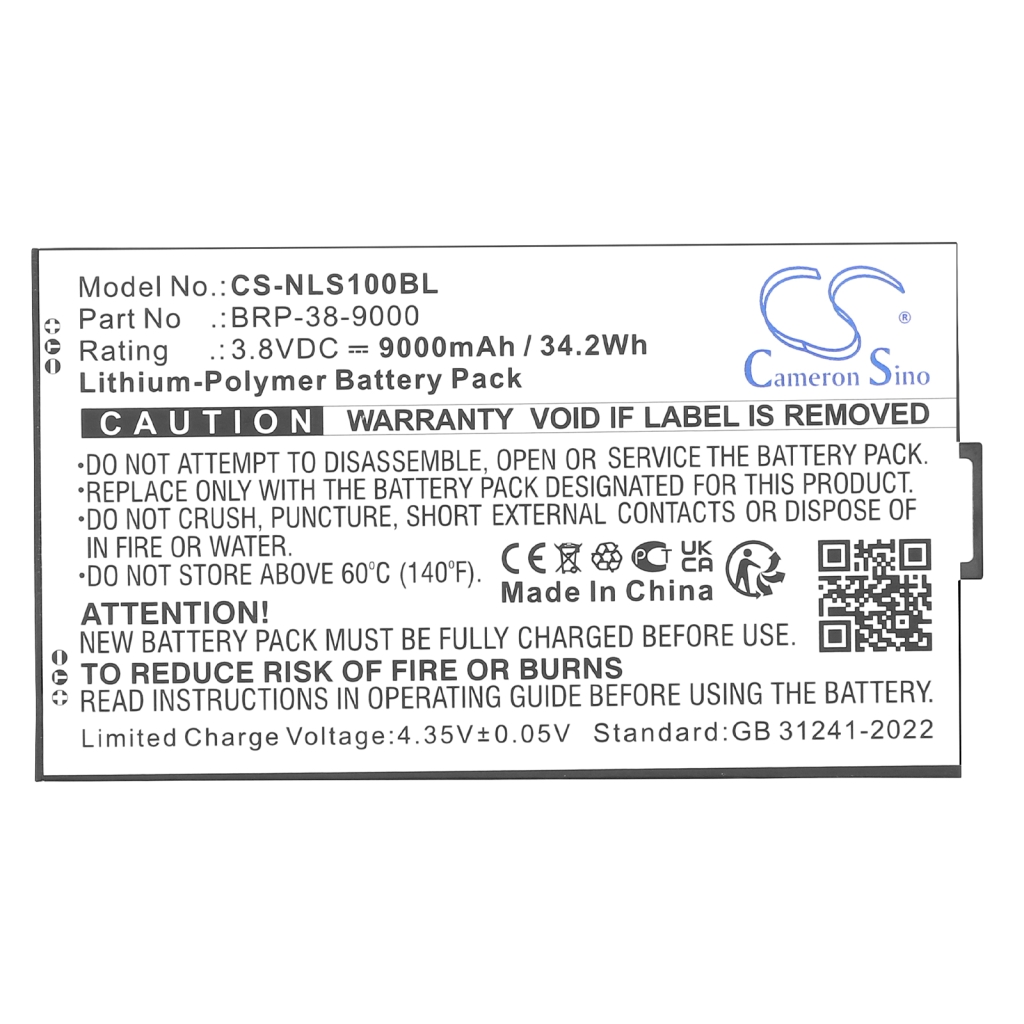 Baterija za tablični računalnik Newland SD100 Orion II MD (CS-NLS100BL)