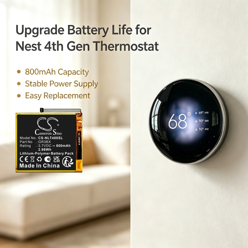 Baterije združljivo z Nest Thermostat 4th Generation CS-NLT400SL
