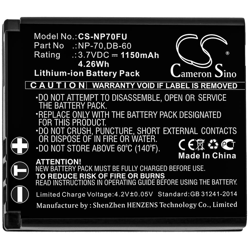 Camera Battery Panasonic Lumix DMC-LX1BS