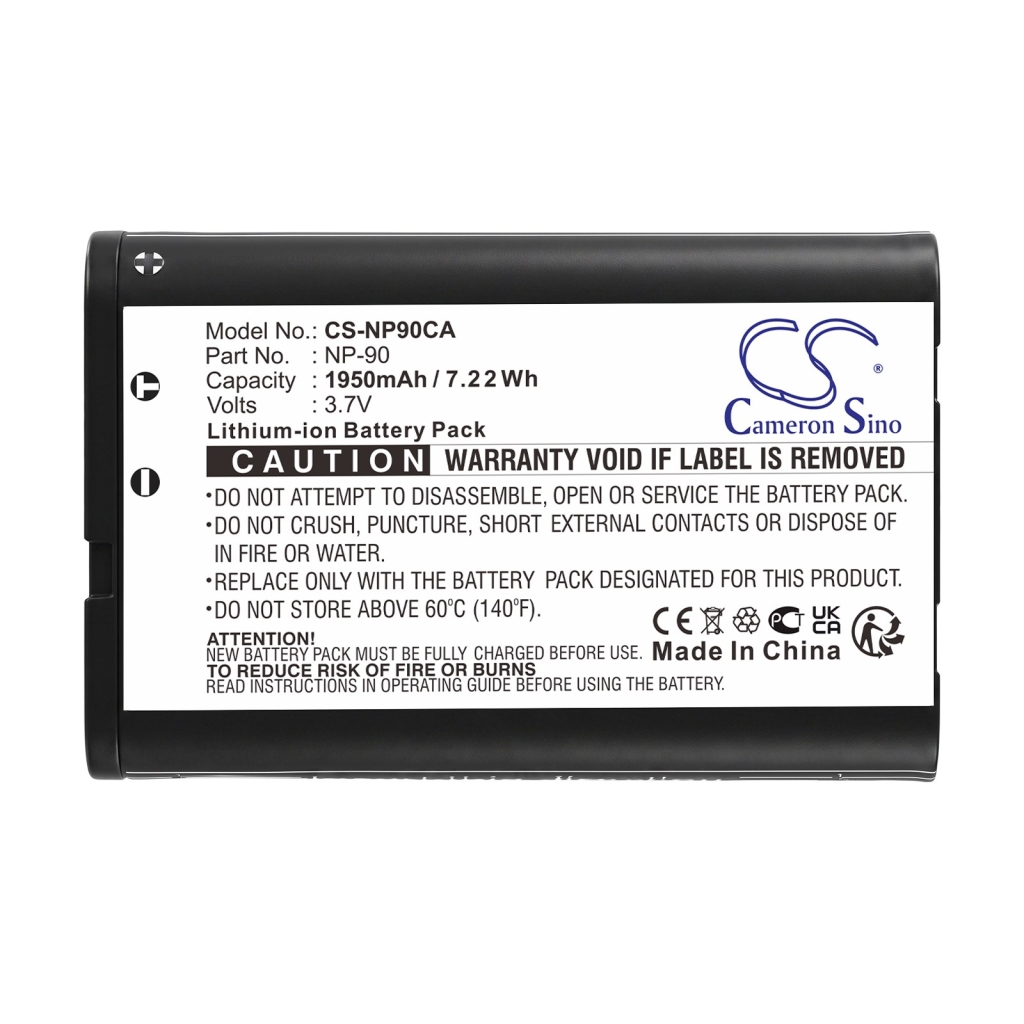 Battery compatible with Casio CS-NP90CA