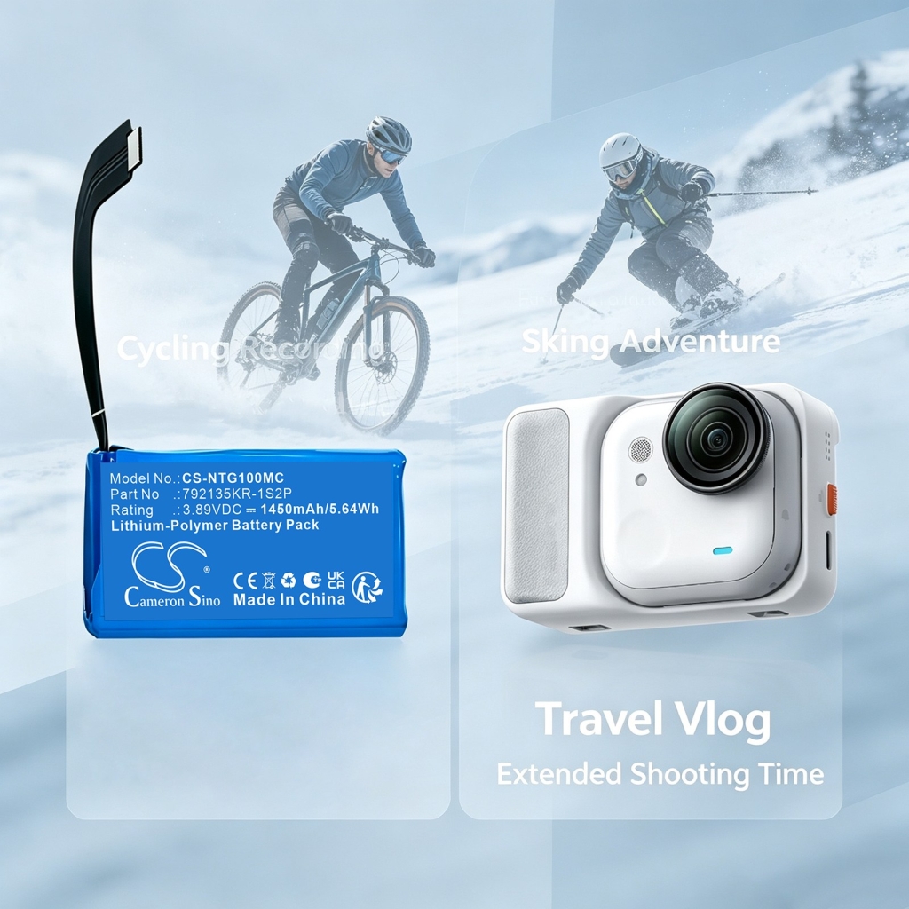 Baterija združljivo z Insta360 CS-NTG100MC