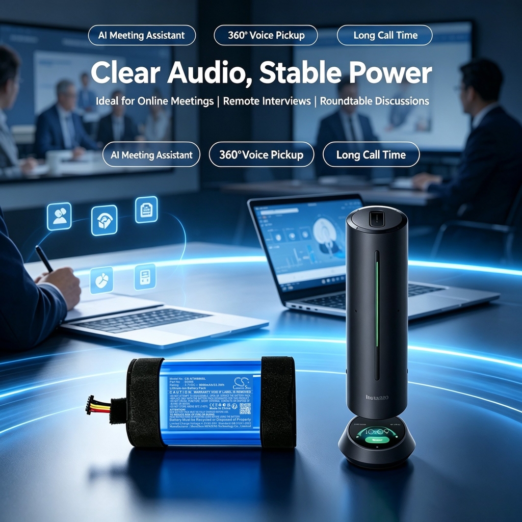 Baterije združljivo z Insta360 Wave AI-Powered Speakerphone CS-NTW886SL