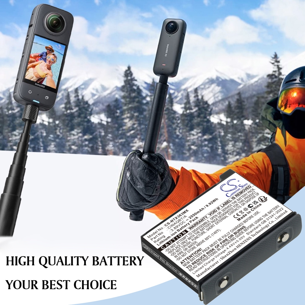 Baterija za fotoaparat Insta360 CS-NTX363MX