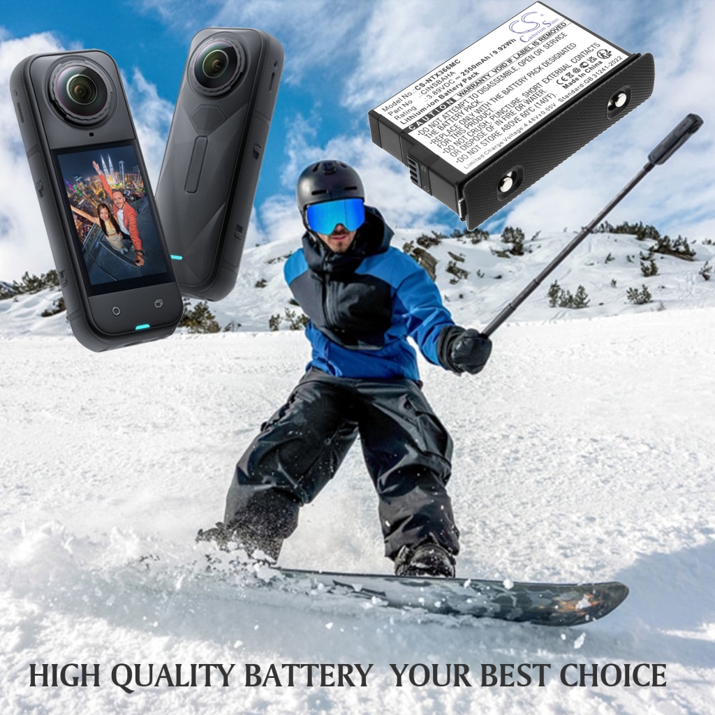 Baterija za fotoaparat Insta360 CS-NTX366MC