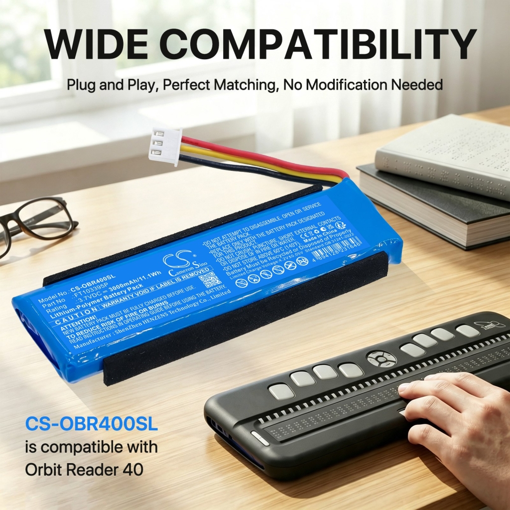 Baterije združljivo z Orbit Reader 40 CS-OBR400SL