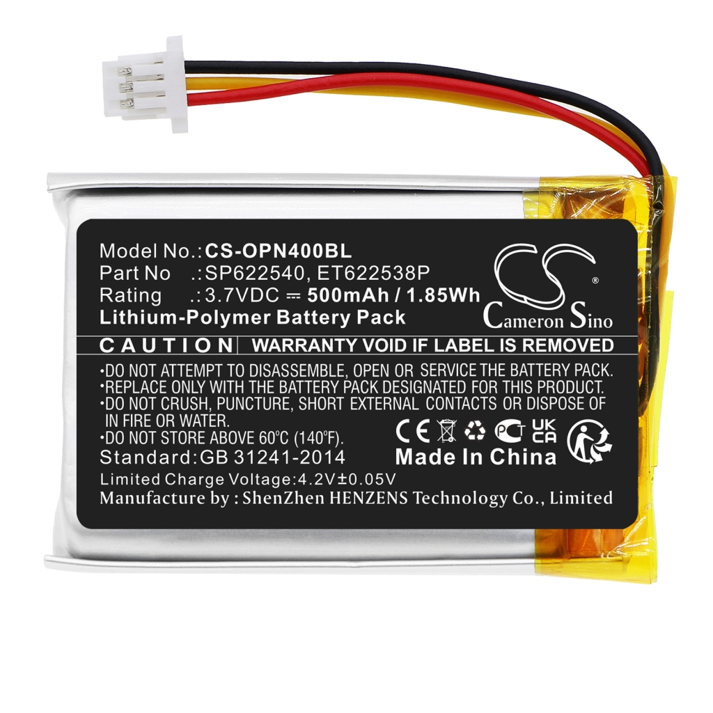 Kompatibilna zamenjava baterije za Opticon ET622538P,SP622540