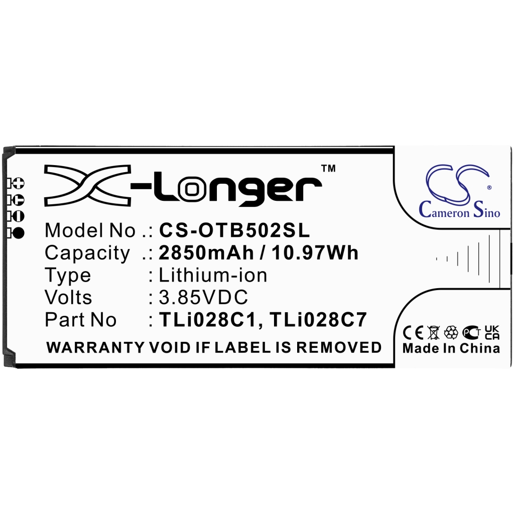 Baterija za mobilni telefon Alcatel OT-5002D (CS-OTB502SL)