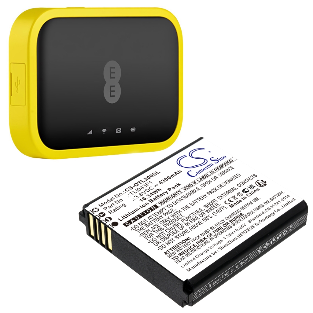 Kompatibilna zamenjava baterije za Alcatel TLI043F1
