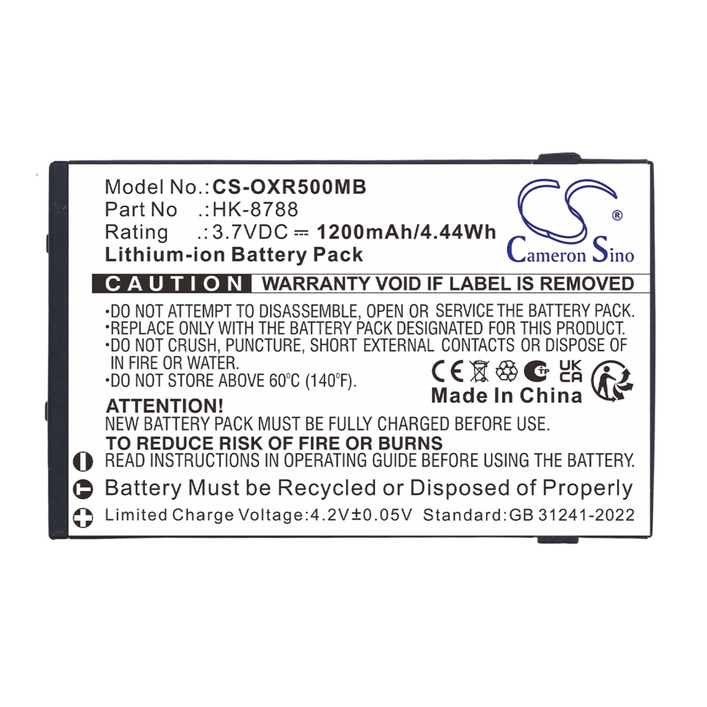 Baterije združljivo z Infant Optics DXR-5 DXR-5 CS-OXR500MB