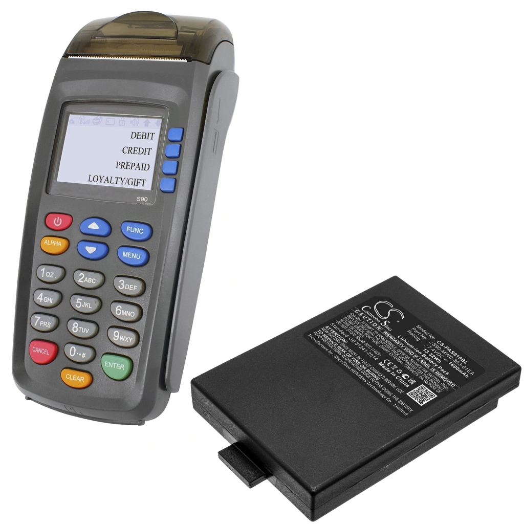 Baterija za plačilni terminal Pax CS-PAS910BL