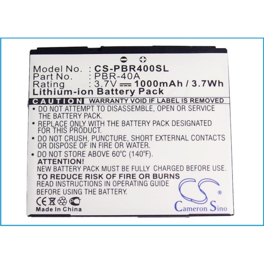 Kompatibilna zamenjava baterije za Pantech 5HTB0102B0A,PBR-40A