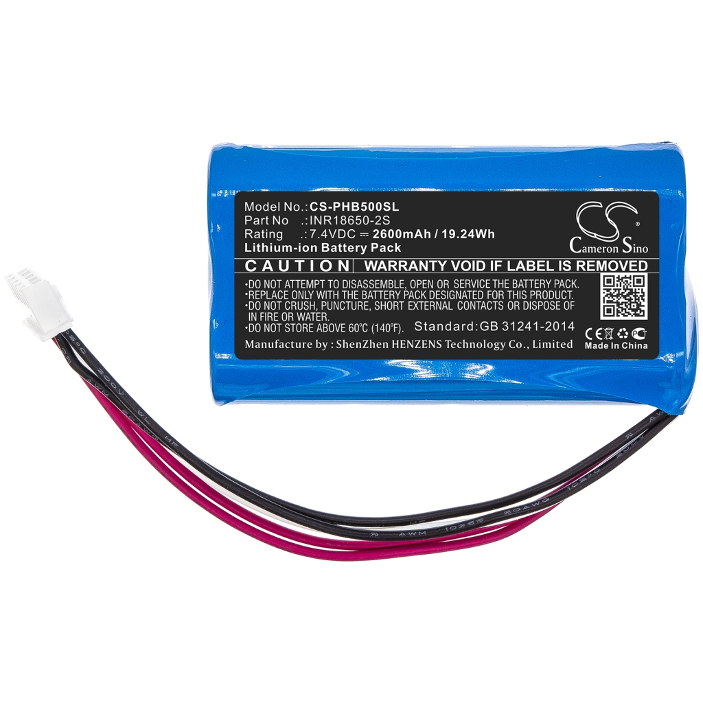 Kompatibilna zamenjava baterije za Philips INR18650-2S