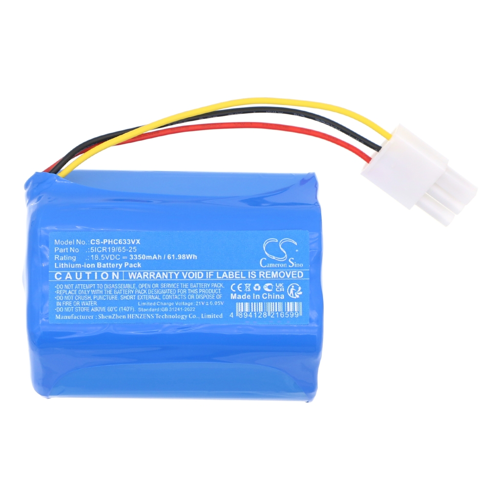 Kompatibilna zamenjava baterije za Philips 5ICR19/65-25