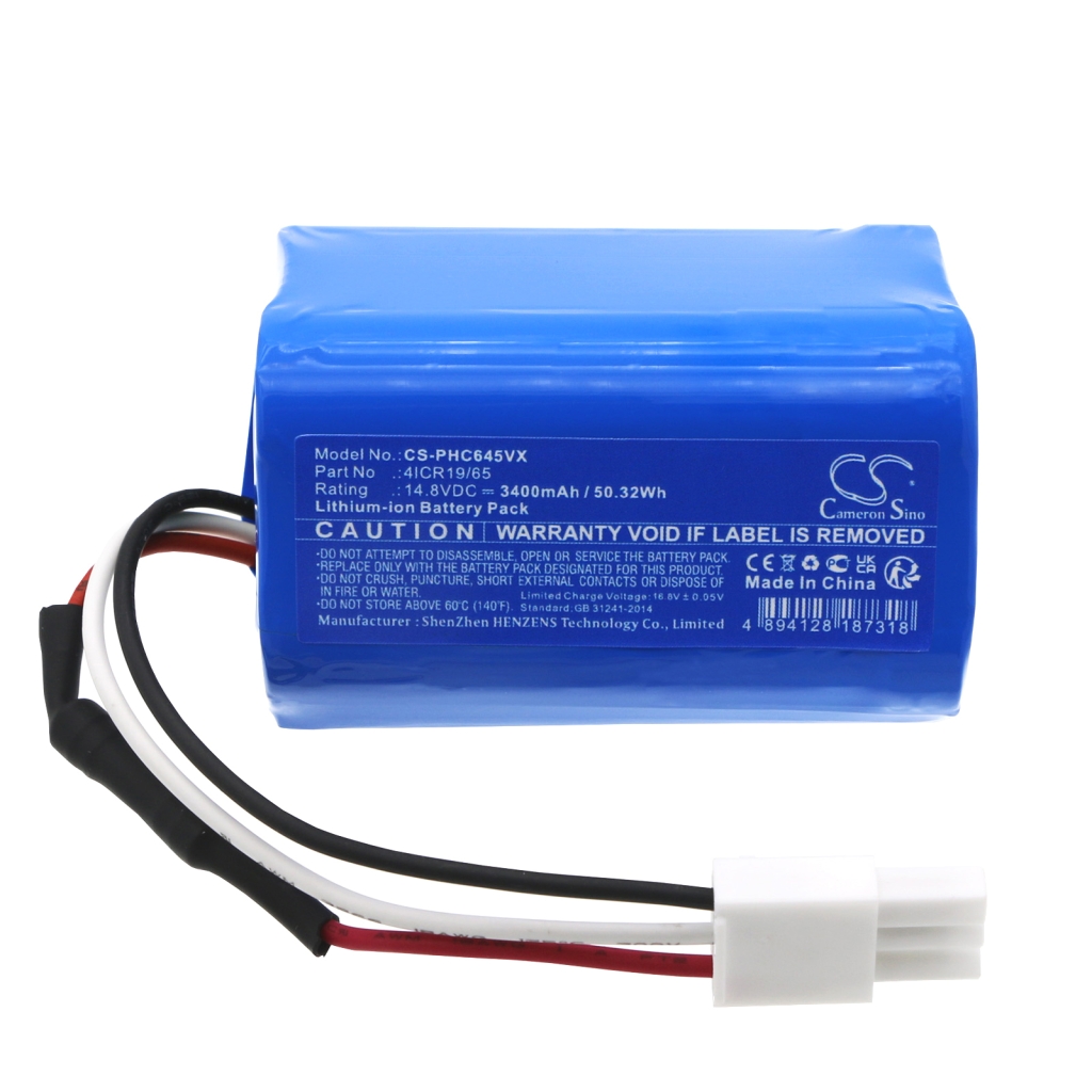 Kompatibilna zamenjava baterije za Philips 4ICR19/65