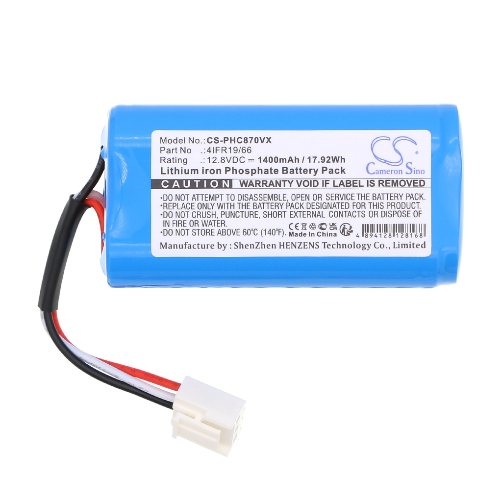 Kompatibilna zamenjava baterije za Philips 4404048,4IFR19/66,CP0111/01