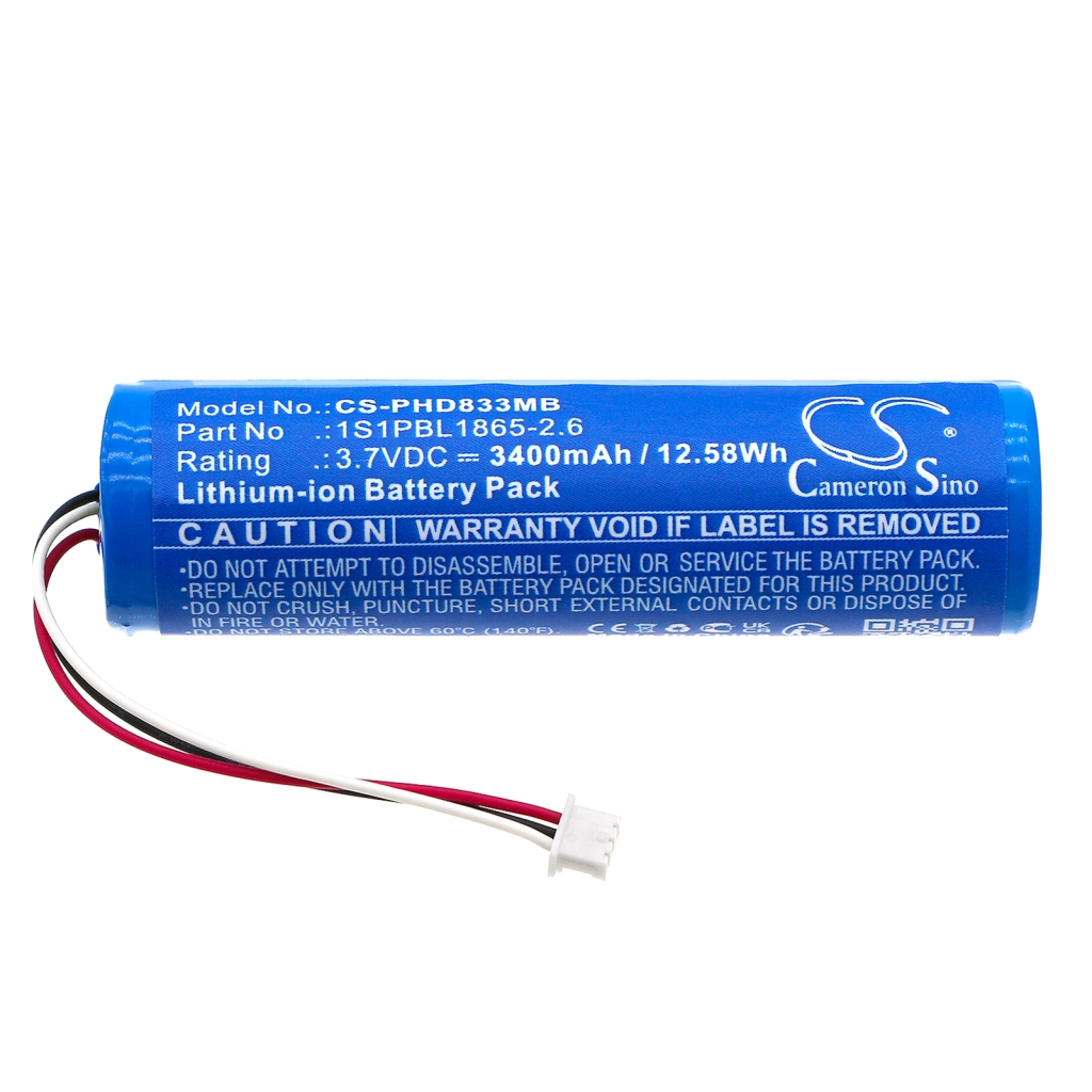 Kompatibilna zamenjava baterije za Philips 1S1PBL1865-2.6