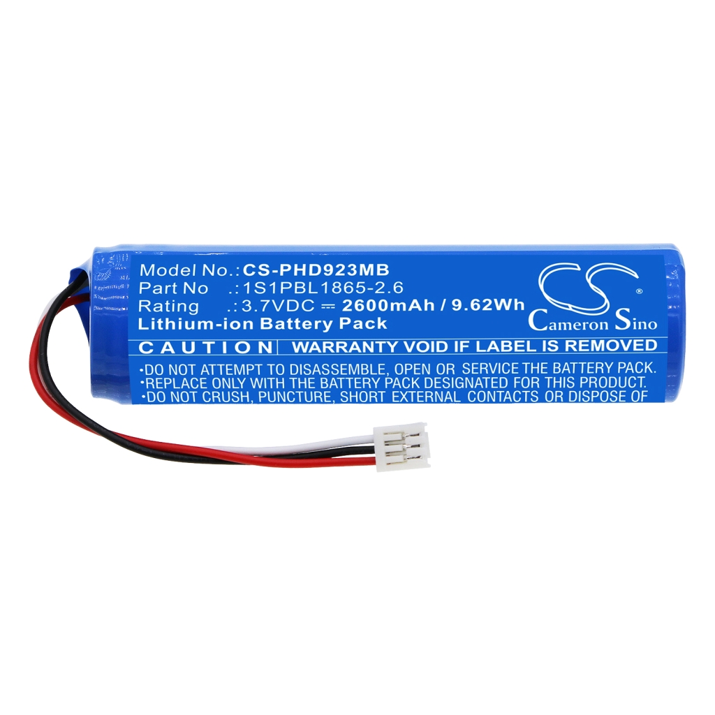 Kompatibilna zamenjava baterije za Philips 1S1PBL1865-2.6