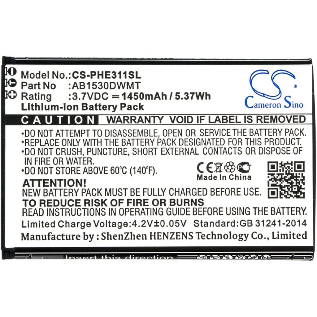 Battery for PHILIPS Xenium CT311