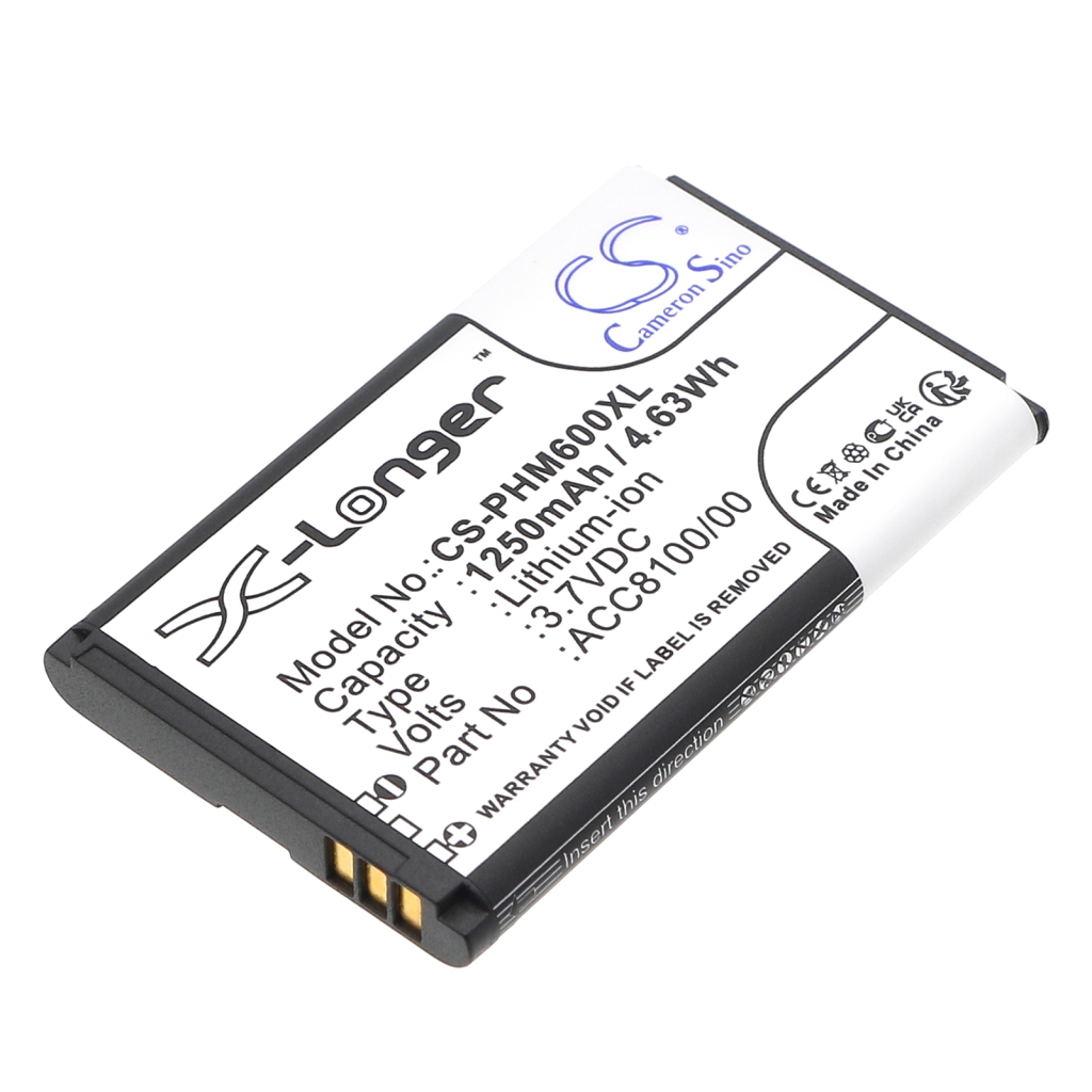 Kompatibilna zamenjava baterije za Philips 8403 810 00011,ACC8100,ACC8100/00