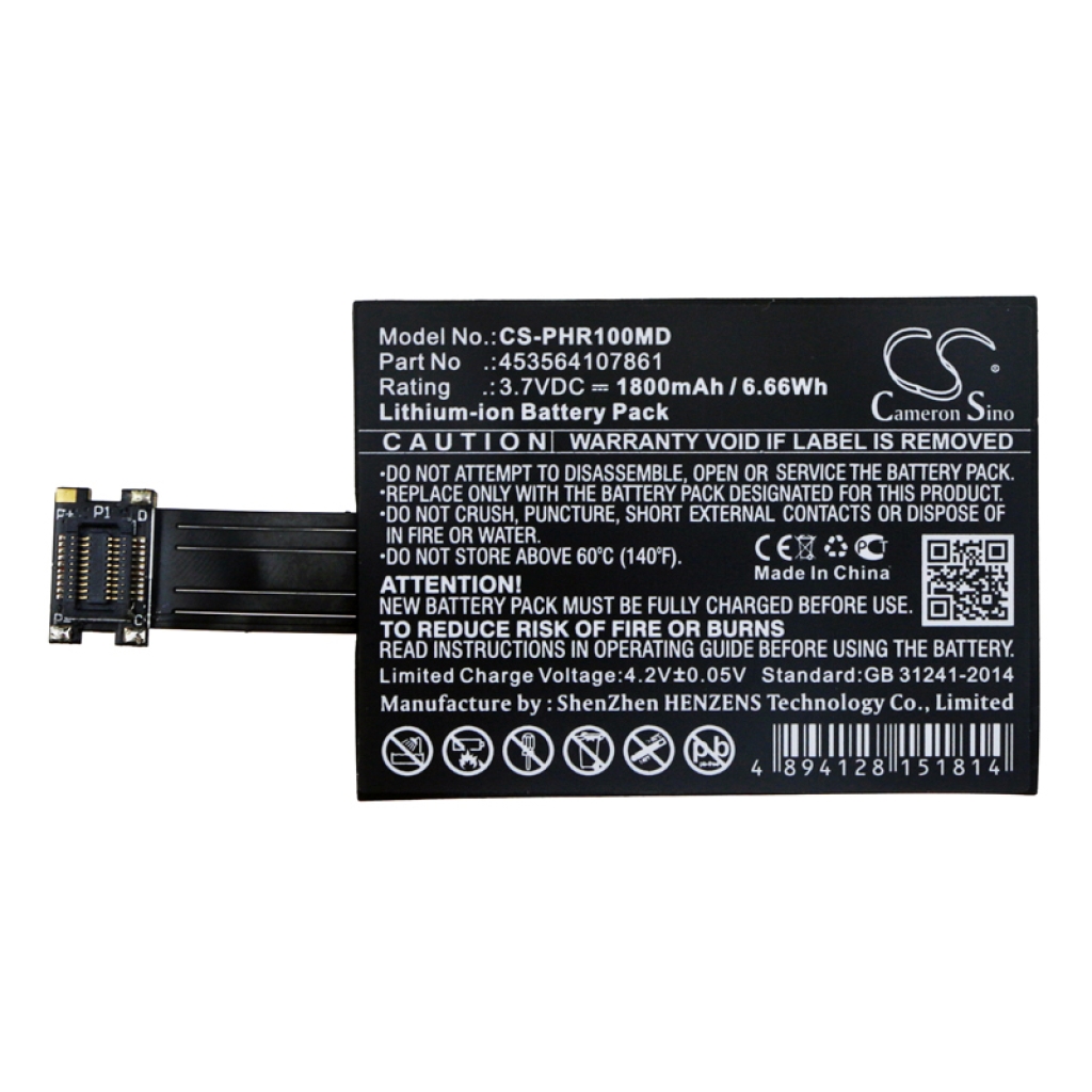 Kompatibilna zamenjava baterije za Philips 453564107861