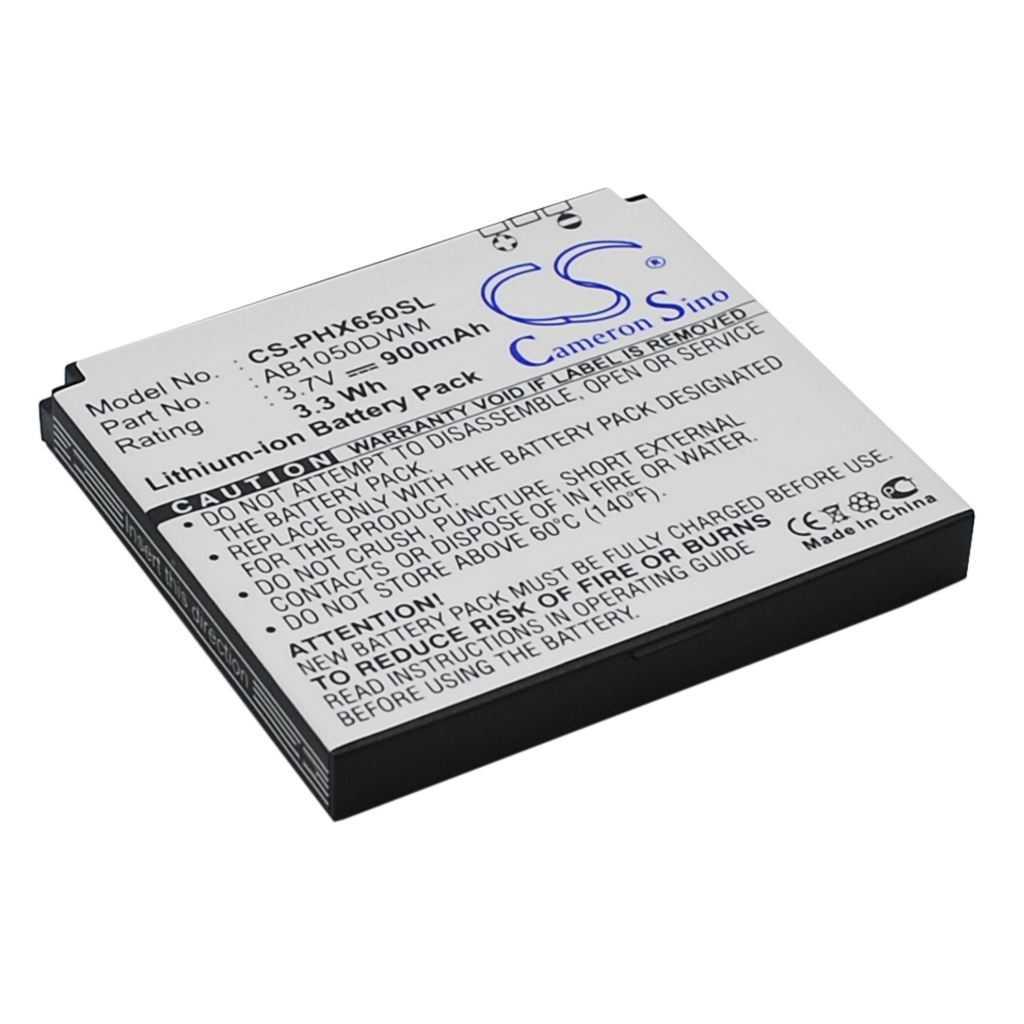 Kompatibilna zamenjava baterije za Philips AB1050DWM