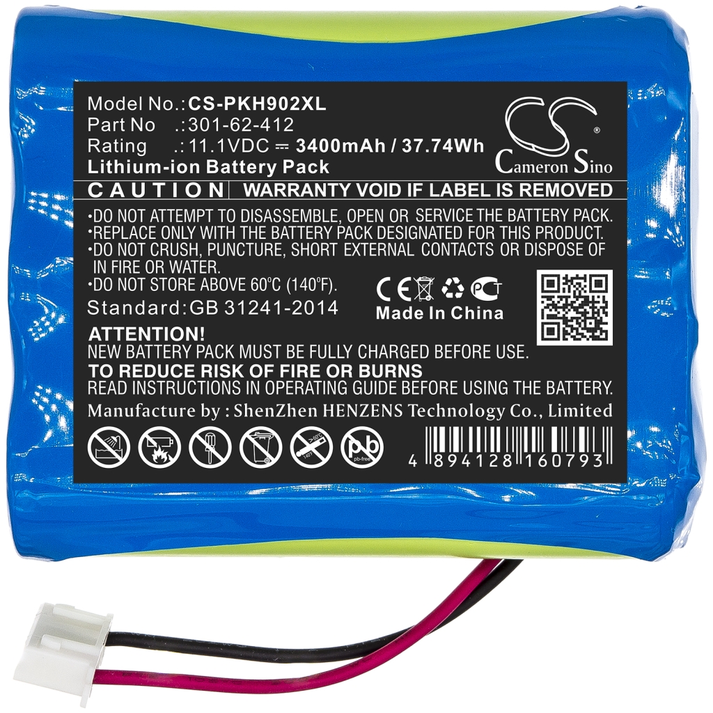 Kompatibilna zamenjava baterije za Peaktech 301-62-412