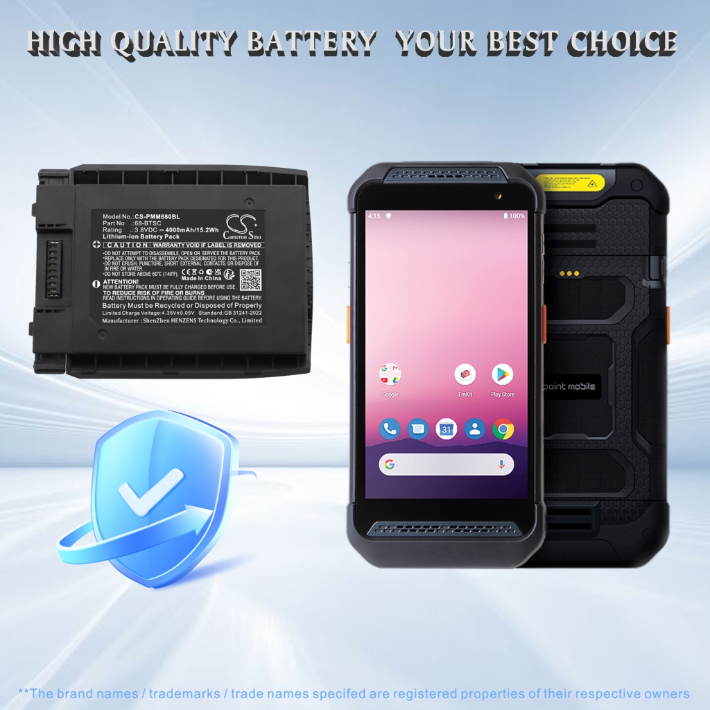 Battery compatible with BarCode, Scanner Battery