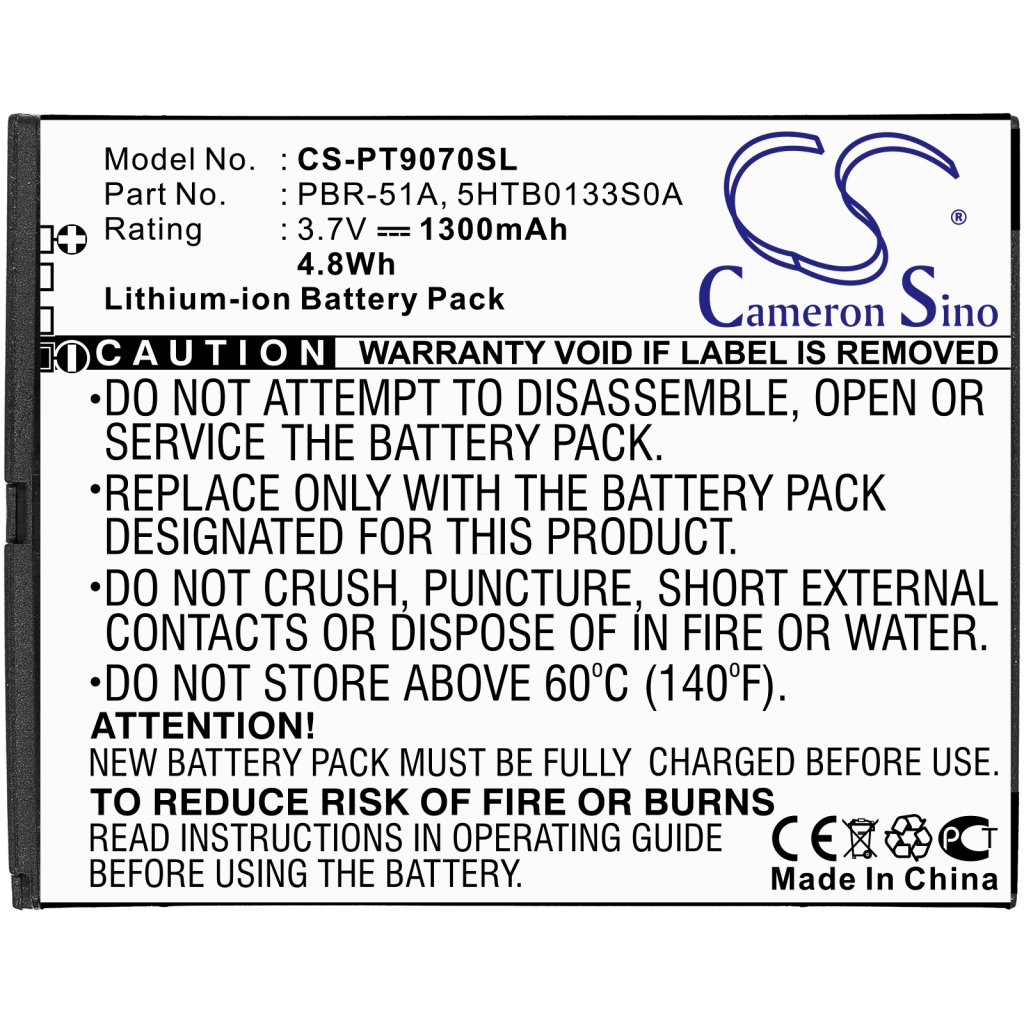 Kompatibilna zamenjava baterije za Pantech 5HTB0133S0A,PBR-51A