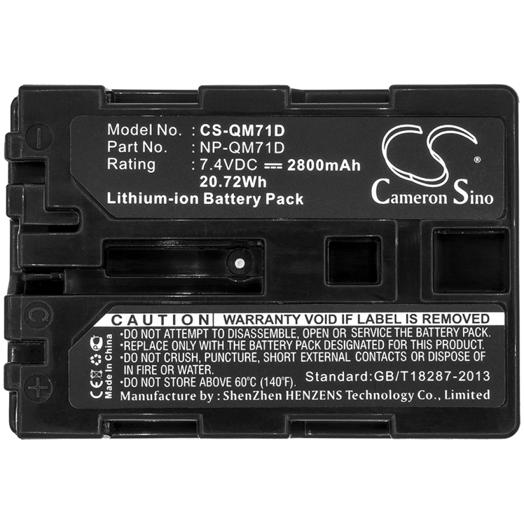 Kompatibilna zamenjava baterije za Sony NP-QM71D