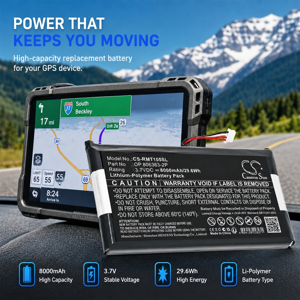 Battery compatible with Rand mcnally