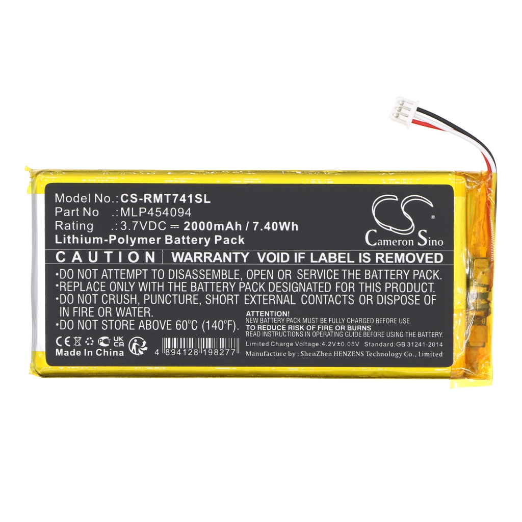 Baterija za GPS, navigator Rand mcnally CS-RMT741SL