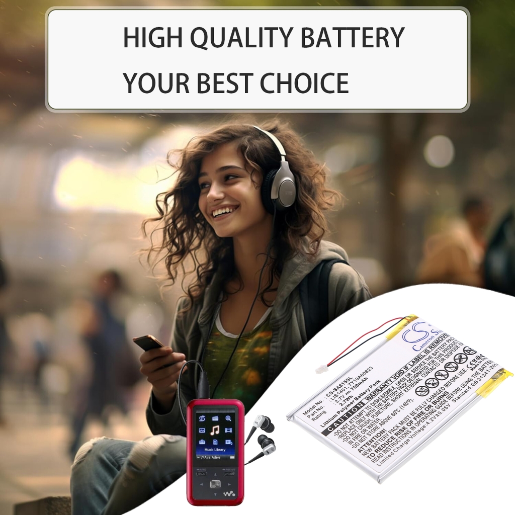 Baterija za MP3, MP4, PMP Sony CS-SA615SL
