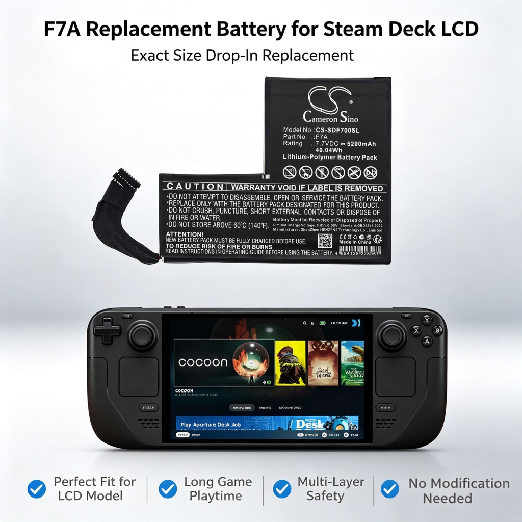 Battery for steam deck F7A