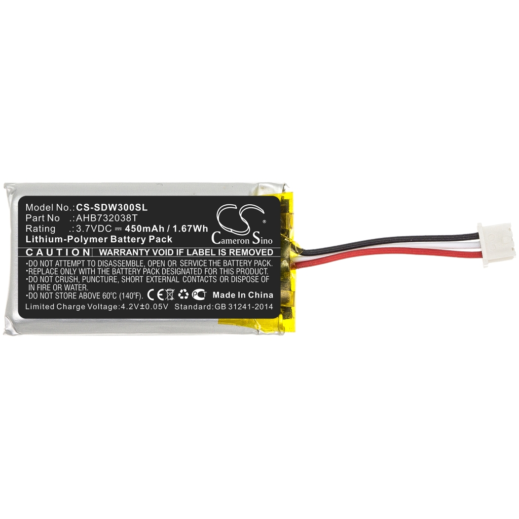 Kompatibilna zamenjava baterije za Sennheiser 1000807,AHB732038T,AHB732038TPCT