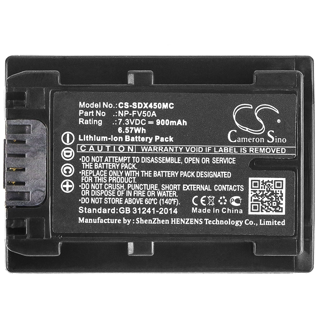 Camera Battery Sony HDR-CX625