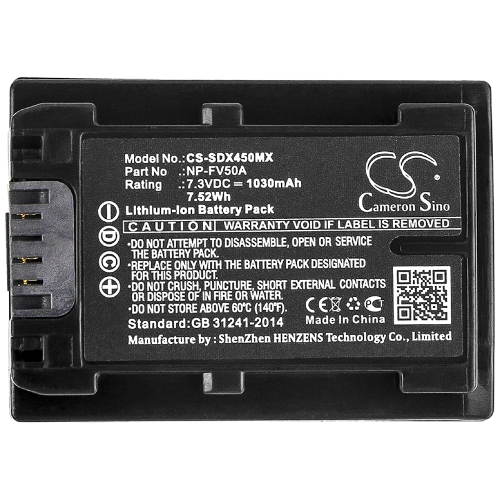 Camera Battery Sony HDR-CX450