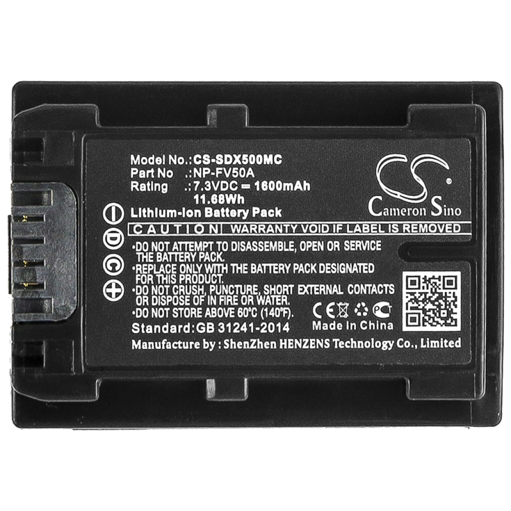 Camera Battery Sony HDR-CX625