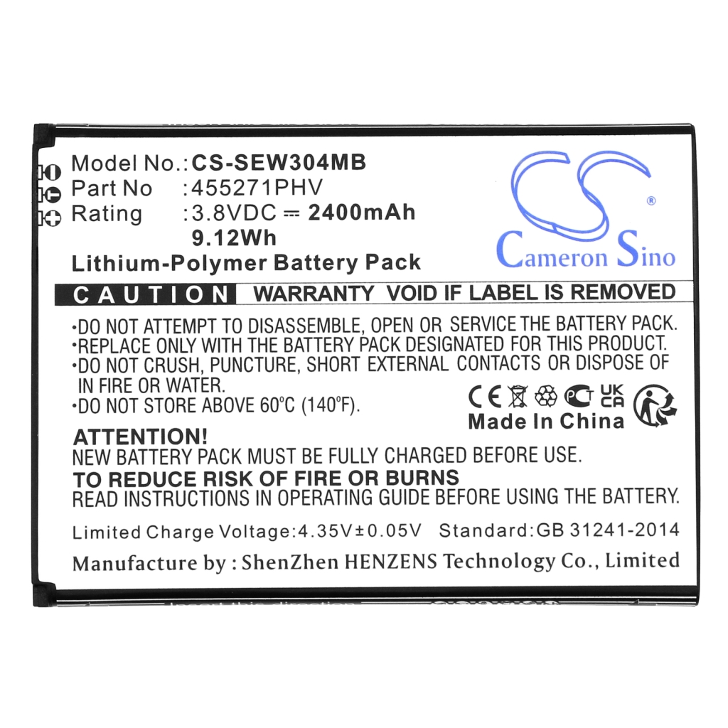 Kompatibilna zamenjava baterije za Samsung 455271PHV