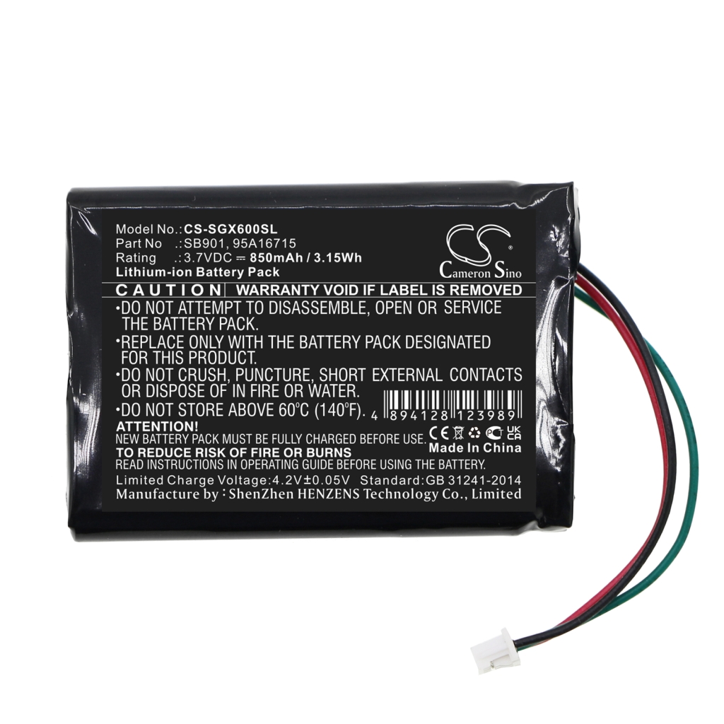 Kompatibilna zamenjava baterije za Shure 95A16715,SB901,SB901A